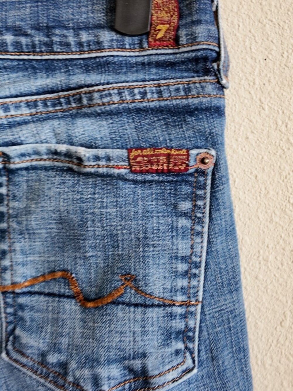 7 for all man kind flare jeans size 28 Y2K